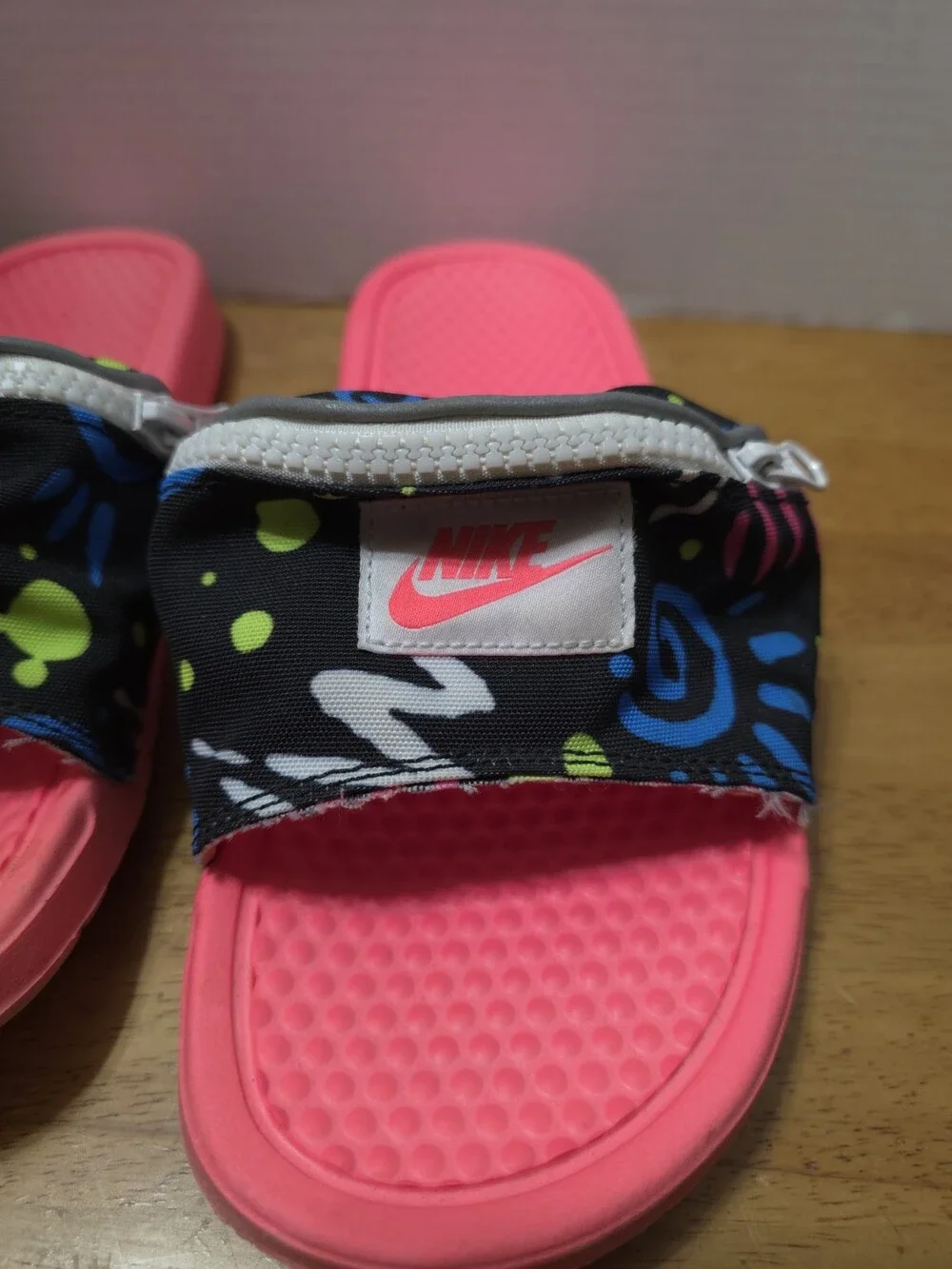 Nike Benassi Slide Mens 10 Fanny Pack Sandal JDI Print CJ2967-600 Jams Pink 90s